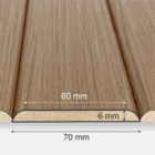 Lambri Shiplap Fendi Sépia - Pacote com 12 Réguas - 2,30m² |